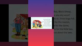 baa,baa, black sheep| Nursery rhymes | #abcd #preschool #a_se_anar #shortvideo #kidssong #rhymes