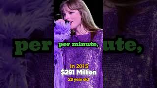 how much does Taylor Swift earn #earncash #millionaire  #taylorswift #millonarios #shorts