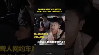 A Rare and Wholesome Moment: Deaf Taxi Driver Picks Up Deaf Passenger