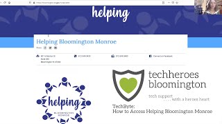 TechBYTE - How to Access Helping Bloomington Monroe with TechHeroes Bloomington