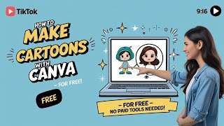 CREATE CARTOONS WITH CANVA  FOR FREE! (2025 GUIDE FOR BEGINNERS) #canva #howto