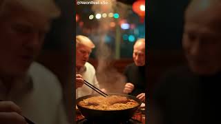 Trump and Putin Try Hotpot Together! | ai video| ai presidents #ai #hotpot #dinner #trumpputin