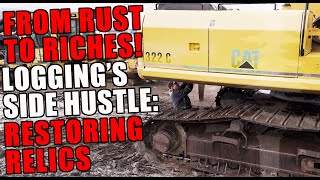 Old Caterpillar 322 Gets a NEW LIFE!!  Logger Shows His Unique DIY REBUILD #loggerlife EPISODE #34