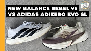 Adidas Adizero Evo SL vs New Balance Rebel v5: Which lightweight daily trainer should you get?