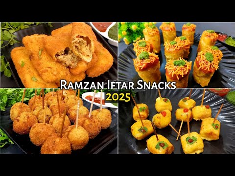 Ramzan Iftar Snacks 2025 | Chicken Bread Pockets, Samosa Roll, Chicken Lollipop, Samosa Sticks