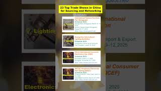 23 Top Trade Shows in China for Sourcing and Networking #importfromchina