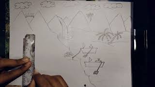 NATURAL  PICTURE  DRAWING : EASY AND SIMPLE & BEAUTIFUL :  FROM  JEEL PATEL