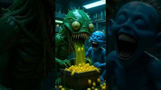 Slime Monster Vomits Chaos #cgcreature #cg #cggames #realistic #cgi #headscan #cgart #cgiart