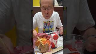 ハンバガーはお箸を使っていただきます。 #桐谷さん #株主優待#面白動画#投資詐欺 撲滅