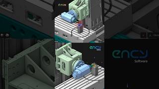 ENCY Mill 3+2 Axis Toolpath Simulation #encycam #sprutcam #cadcamcnc #5axismachining #cadcamsolution