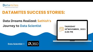 Data Dreams Realized: Sathish's Journey to Data Scientist