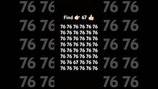 Find the odd number 🤔 #shortsfeed #odd #number #shortvideo