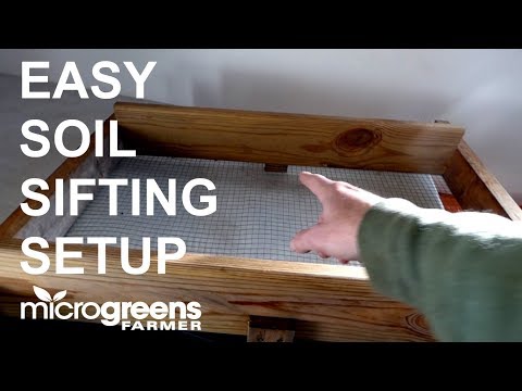 How to build a soil sifting setup for your microgreens business