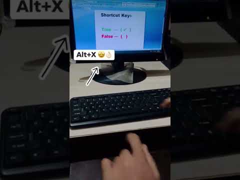True' ✅ fals ❎ Symbol #shorts #video #computer #knowledge #education #hack