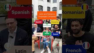 How similar are Latin and these Romance languages? #romanianlanguage #latin #romancelanguages