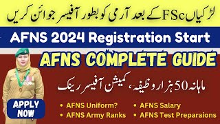 How Girls Can Join Army After FSc | AFNS 2024 Registration Started