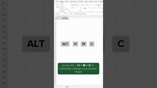 Stop Formatting Cells Manually! Merge Cells the Right Way in Excel!