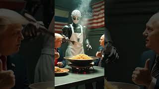 Robot Chef Cooks Fried Rice for Trump & Putin | Hilarious AI Kitchen Showdown!" #robot #cooking #ai