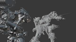 AALIYAH vs LOADER 4 W.I.P [ARMORED CORE Animation]