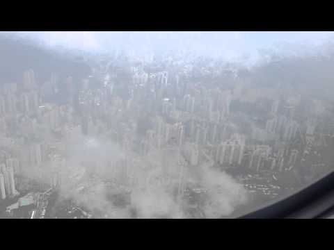 Hong Kong view from flight