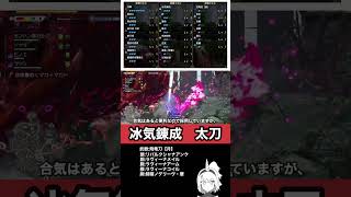 冰気錬成、業鎧、狂竜症、災禍太刀装備【サンブレイク】