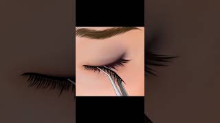 ASMR Eye Cleaning  Remove Eye Irritants caused by Tons of Lenses Stuck and Lashes Cleaning #short