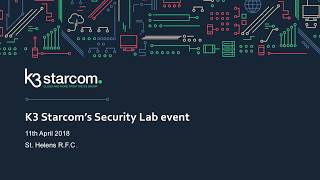 SolarWinds at K3 Starcom's Security Lab event