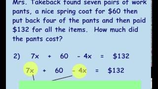Multistep Equations