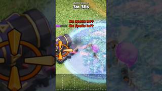 New TH17+max cannons vs maxarcher+clone spells 😱 #clashofclans #fragilekive #shorts #viralvideo