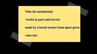 volts the animatronic OC voicetest