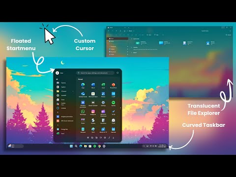 Customize Windows Like a Pro! 🚀 Floating Start Menu, Curved Taskbar & More!