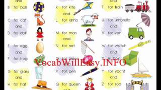 Alphabet-Alphabet Song - Picture Dictionary for Kids