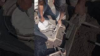sand molding process #hardwork  #skillwork #sand#moldingmanufacturing ##factorywork #factoryprocess