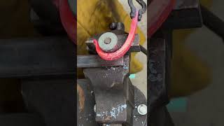 Forging big iron hooks! #blacksmith #diy #homemade #homedecor