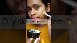 Oily skin problem || try this 👉 Multani mitti facepack #ytshort #multanimitti #beauty #skincare
