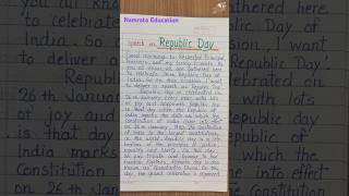 Republic Day speech in English #shorts #speechonrepublicdayinenglish