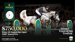 Watch the $750,000 Rolex US Equestrian Open CSI5* Grand Prix