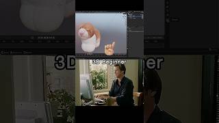 3D Beginner VS 3D Pro Artists ✨ #shorts #blender #3d #animation #3danimation