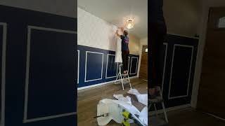 Accent walls can change the vibe of a room 💙 #renovation #diyproject #homeimprovement #remodel #diy