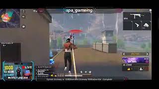 Free Fire Live" FFLivestreem OFFICIAL SPA GAMING WELCOME #SudipSarkar DjAlokgiveway Best Gameplaying