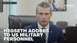 Hegseth addresses strengthening the military by making cuts and focusing on DOD budget