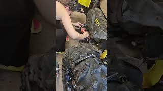 Renegade #clutches #cvtech #primary #secondary #canam #atv #quad #fyp #blackandyellow #canadiangirl