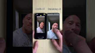 Apple AI vs Samsung AI on The Rock Who Knows Dwayne Johnson Better? #appleai #samsungai #therock #ai