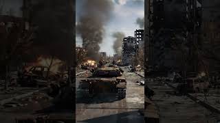 Battle Tank Crawls Through Ruins After Massive Missile Strike!