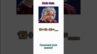 Solve this Math Quiz❓#maths #motivation #mathexam #shortsfeed #alberteinstein #iq #viral