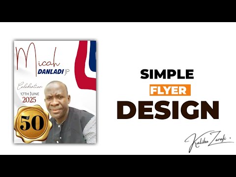 How I Created This Stunning Flyer for MICAH DANLADI JP using Pixellab pro and Background Remover