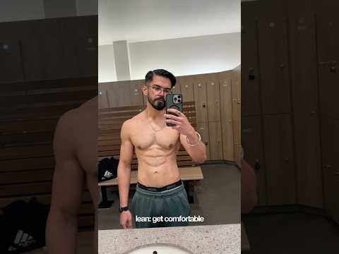 The only thing you need to be comfortable with to stay lean