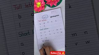 Lowercase letters | Tall , small and tail letters fun category | abc | #shorts #viral #abc #english