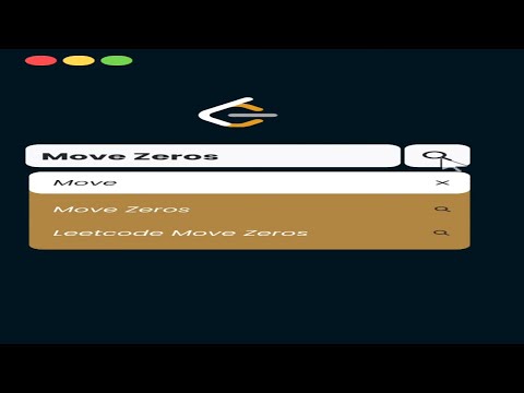 Revise Leetcode With Me👩‍💻🧑‍💻 || Leetcode Move Zeros