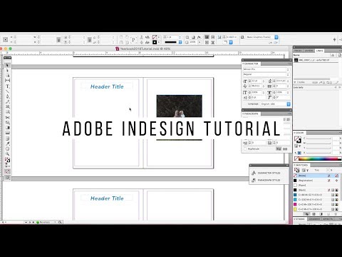 Adobe InDesign Tutorial for Beginners